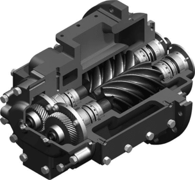 Rotary Screw Air Compressor Oil System Components